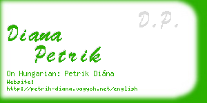diana petrik business card